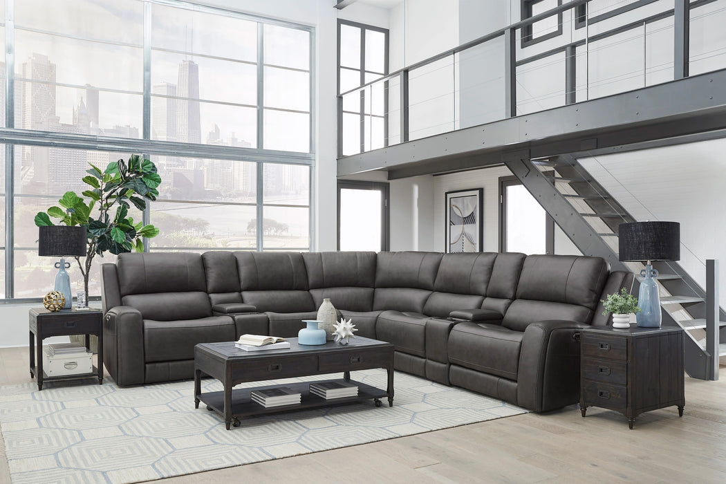 Parker Living Belmont 7 Piece Zero Gravity Power Reclining Sectional with Power Adjustable Headrests