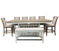 Parker House Americana Modern Dining 72 inch Island Counter Height Extendable Dining Table