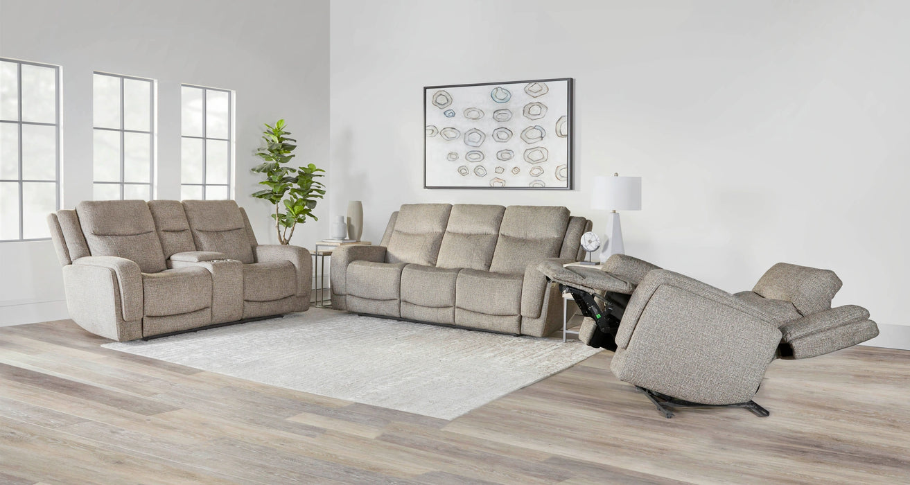 Parker Living Penfield - Frappe Zero Gravity Power Reclining Sofa with Heat Massage and Speaker P3