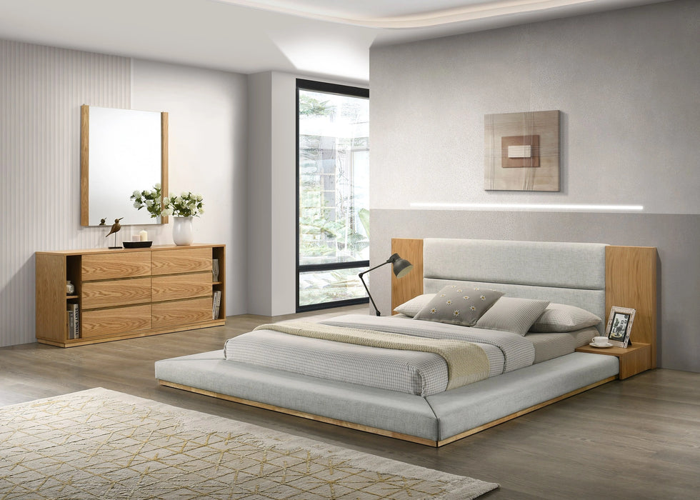 Jagger Modern Natural Oak Bedroom Set