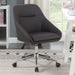 Jackman Upholstered Office Chair with Casters - Visions in Furniture (La Mirada, CA)
