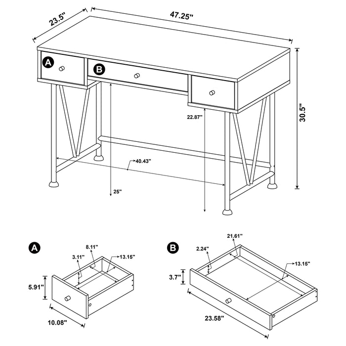 Analiese Desk Sets - Visions in Furniture (La Mirada, CA)