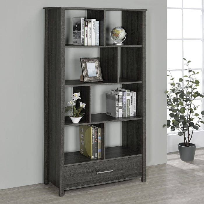 Dylan Rectangular 8-shelf Bookcase - Visions in Furniture (La Mirada, CA)