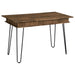 Sheeran Writing Desk with 4 Hidden Storages Rustic Amber - Visions in Furniture (La Mirada, CA)