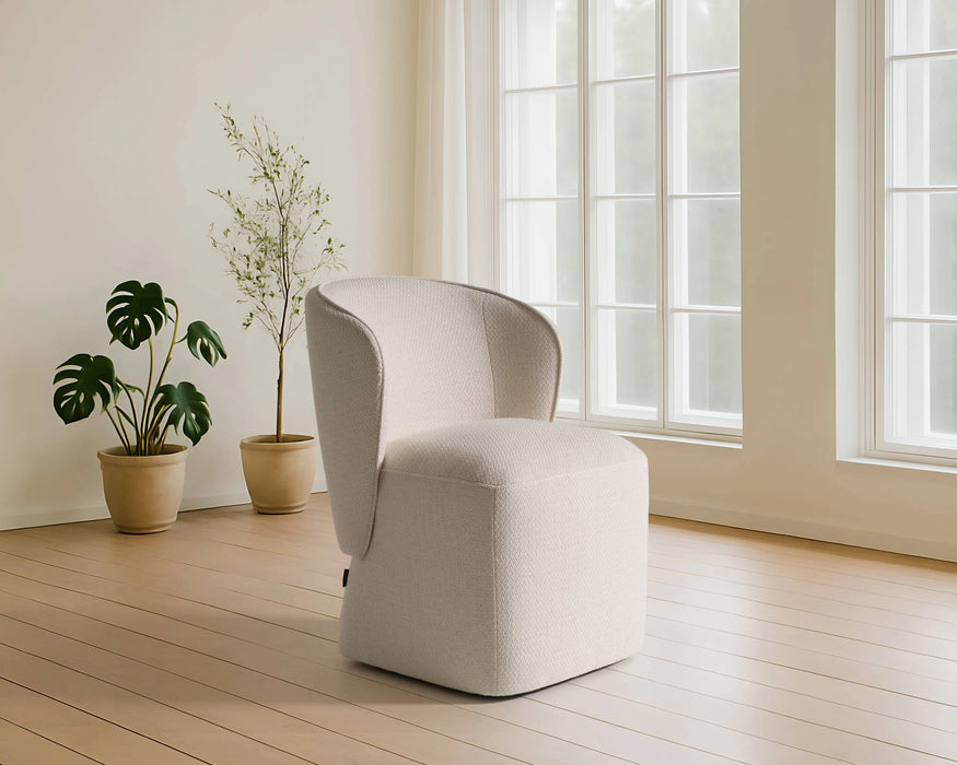 Souza - Modern Fabric Swivel Dining Chair