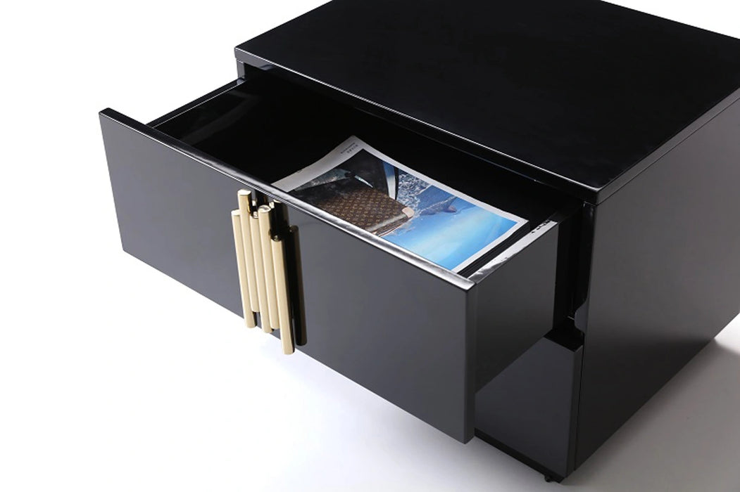 Token Modern Black & Gold Bedroom Set