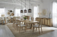 Parker House Escape - Dining 84 Inch Rectangular Extendable Table with Console and 8 Ladderback Chairs
