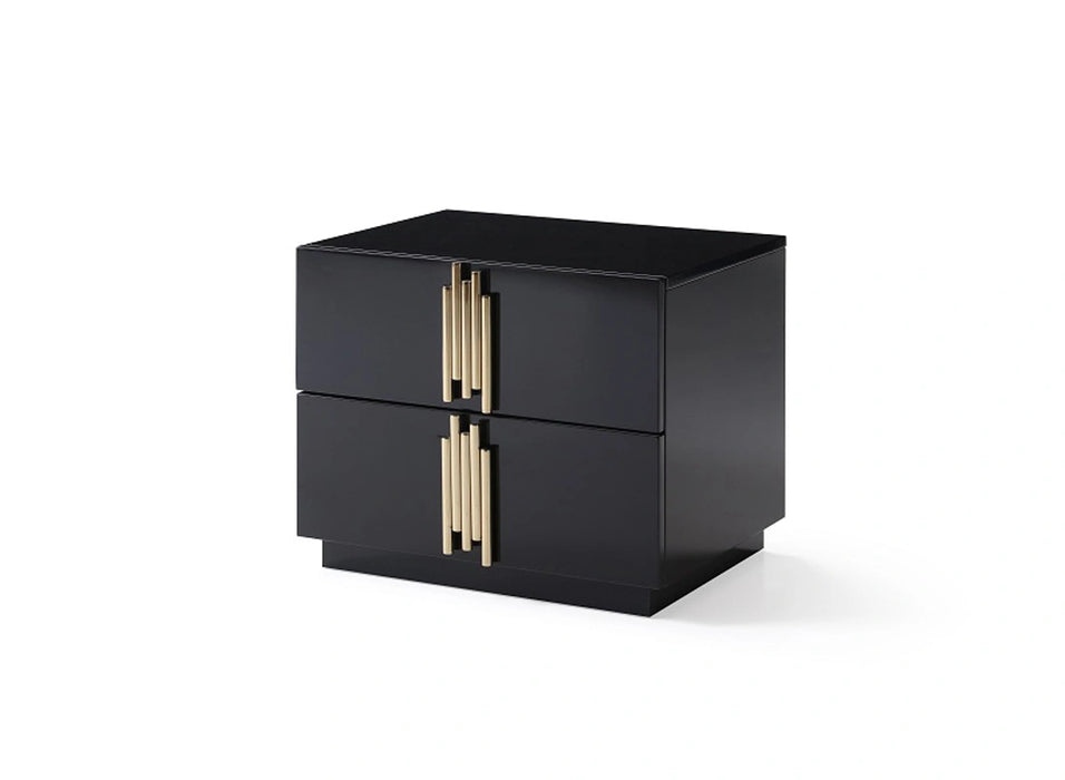 Token Modern Black & Gold Bedroom Set