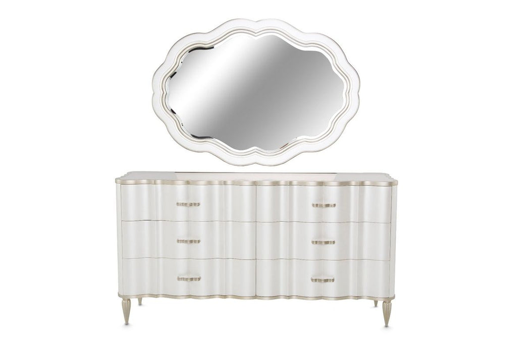 AICO London Place Dresser in Creamy Pearl - Visions in Furniture (La Mirada, CA)