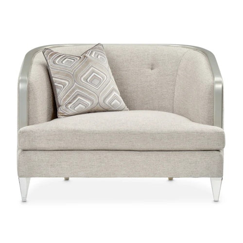 AICO Furniture Camden Court Chair and Half in Platinum - Visions in Furniture (La Mirada, CA)
