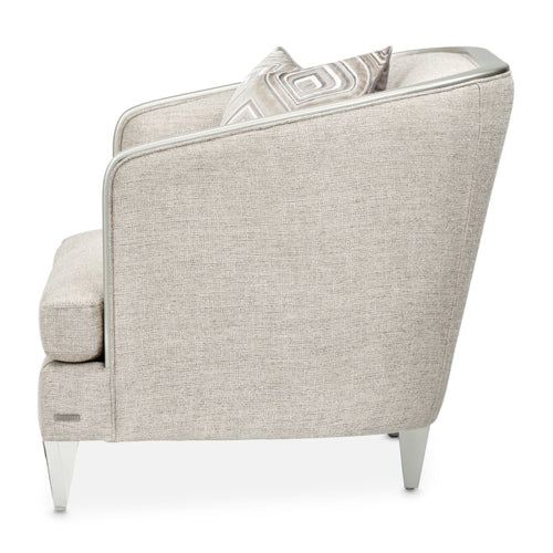 AICO Furniture Camden Court Chair and Half in Platinum - Visions in Furniture (La Mirada, CA)