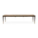 AICO Malibu Crest Rectangular Dining Table in Crotch Mahogany - Visions in Furniture (La Mirada, CA)