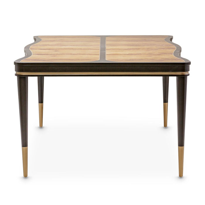 AICO Malibu Crest Rectangular Dining Table in Crotch Mahogany - Visions in Furniture (La Mirada, CA)