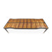 AICO Malibu Crest Rectangular Dining Table in Crotch Mahogany - Visions in Furniture (La Mirada, CA)