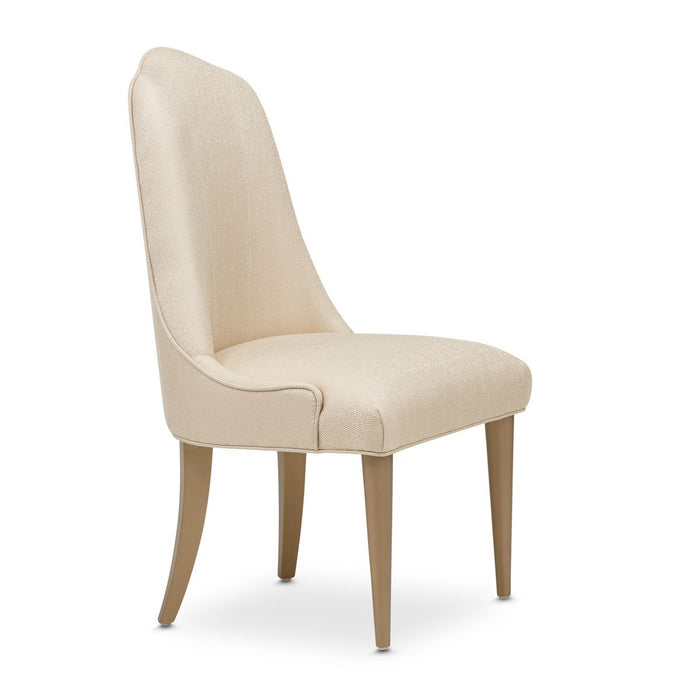 AICO Malibu Crest Side Chair in Crotch Mahogany (Set of 2) - Visions in Furniture (La Mirada, CA)