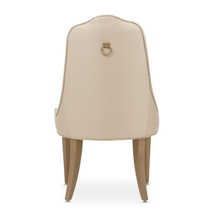 AICO Malibu Crest Side Chair in Crotch Mahogany (Set of 2) - Visions in Furniture (La Mirada, CA)