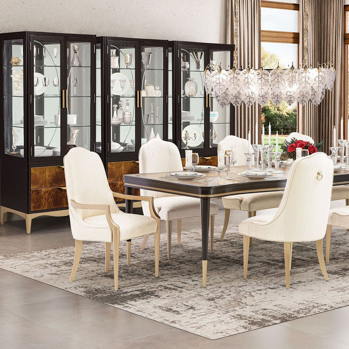 AICO Malibu Crest Side Chair in Crotch Mahogany (Set of 2) - Visions in Furniture (La Mirada, CA)