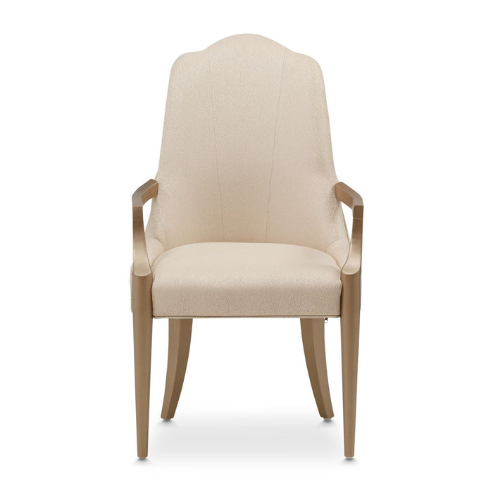 AICO Malibu Crest Arm Chair in Crotch Mahogany (Set of 2) - Visions in Furniture (La Mirada, CA)