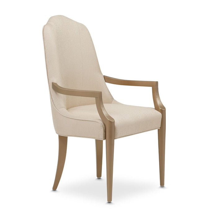AICO Malibu Crest Arm Chair in Crotch Mahogany (Set of 2) - Visions in Furniture (La Mirada, CA)