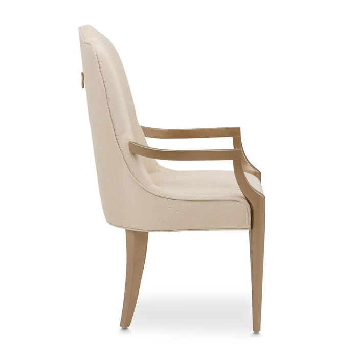 AICO Malibu Crest Arm Chair in Crotch Mahogany (Set of 2) - Visions in Furniture (La Mirada, CA)