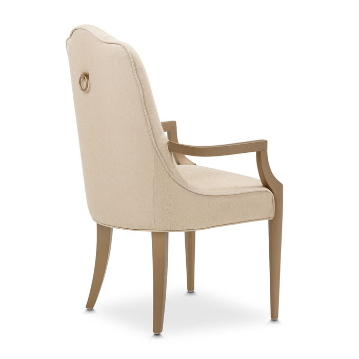AICO Malibu Crest Arm Chair in Crotch Mahogany (Set of 2) - Visions in Furniture (La Mirada, CA)