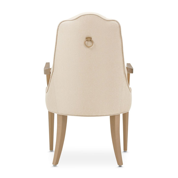 AICO Malibu Crest Arm Chair in Crotch Mahogany (Set of 2) - Visions in Furniture (La Mirada, CA)