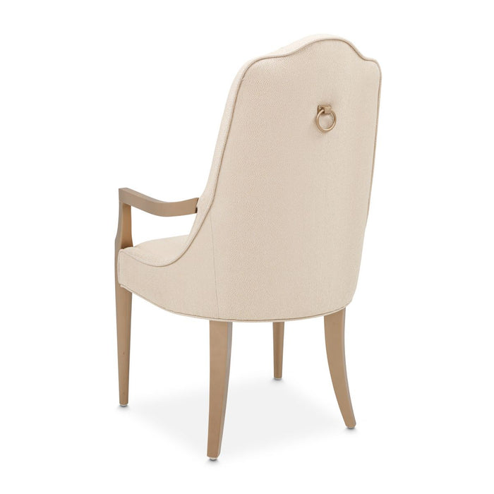 AICO Malibu Crest Arm Chair in Crotch Mahogany (Set of 2) - Visions in Furniture (La Mirada, CA)