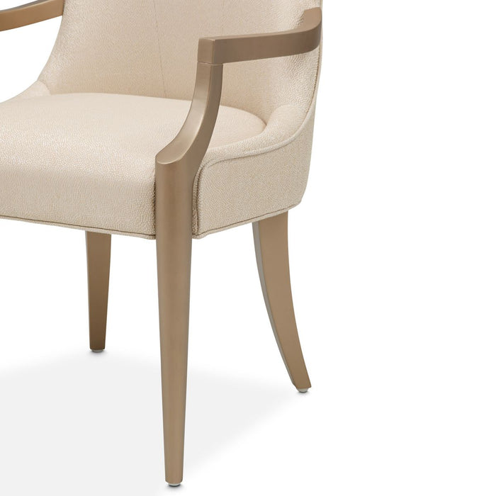 AICO Malibu Crest Arm Chair in Crotch Mahogany (Set of 2) - Visions in Furniture (La Mirada, CA)