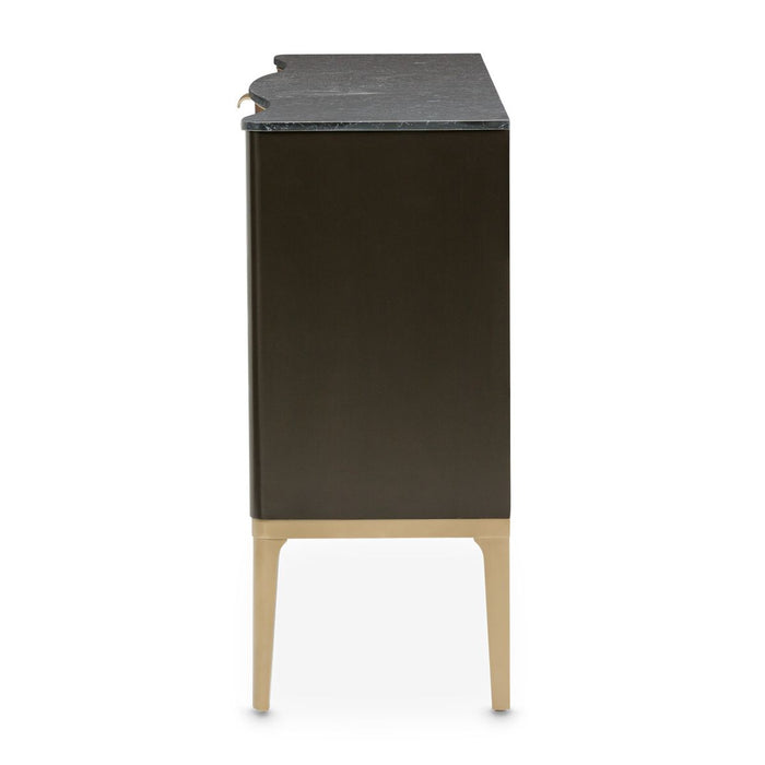 AICO Malibu Crest Sideboard in Crotch Mahogany - Visions in Furniture (La Mirada, CA)