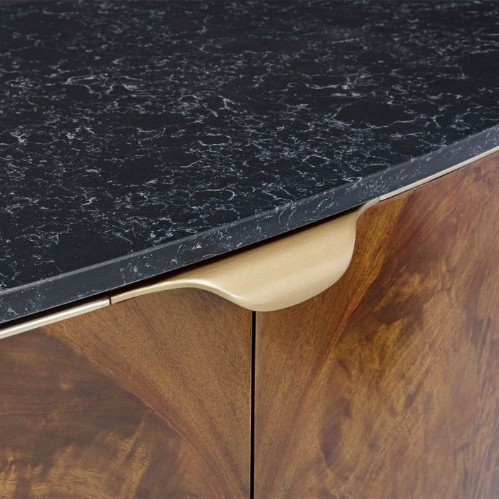 AICO Malibu Crest Sideboard in Crotch Mahogany - Visions in Furniture (La Mirada, CA)