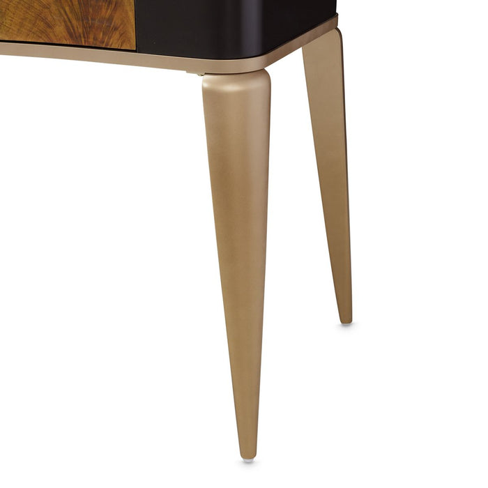AICO Malibu Crest Vanity Desk in Crotch Mahogany - Visions in Furniture (La Mirada, CA)