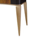 AICO Malibu Crest Vanity Desk in Crotch Mahogany - Visions in Furniture (La Mirada, CA)