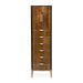 AICO Malibu Crest Swivel Lingerie Chest in Crotch Mahogany - Visions in Furniture (La Mirada, CA)