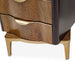 AICO Malibu Crest Swivel Lingerie Chest in Crotch Mahogany - Visions in Furniture (La Mirada, CA)