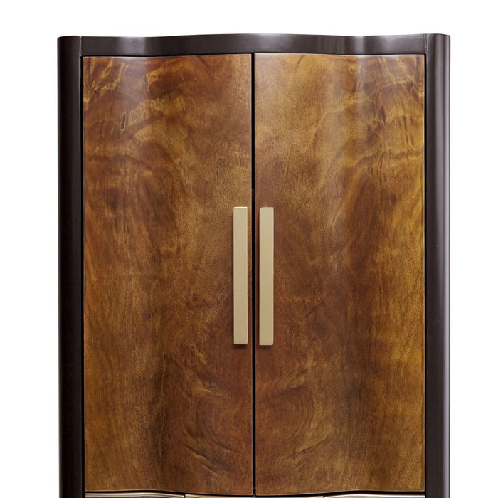 AICO Malibu Crest Swivel Lingerie Chest in Crotch Mahogany - Visions in Furniture (La Mirada, CA)