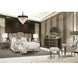 AICO Villa Cherie Queen Channel Tufted Upholstered Bed in Hazelnut - Visions in Furniture (La Mirada, CA)