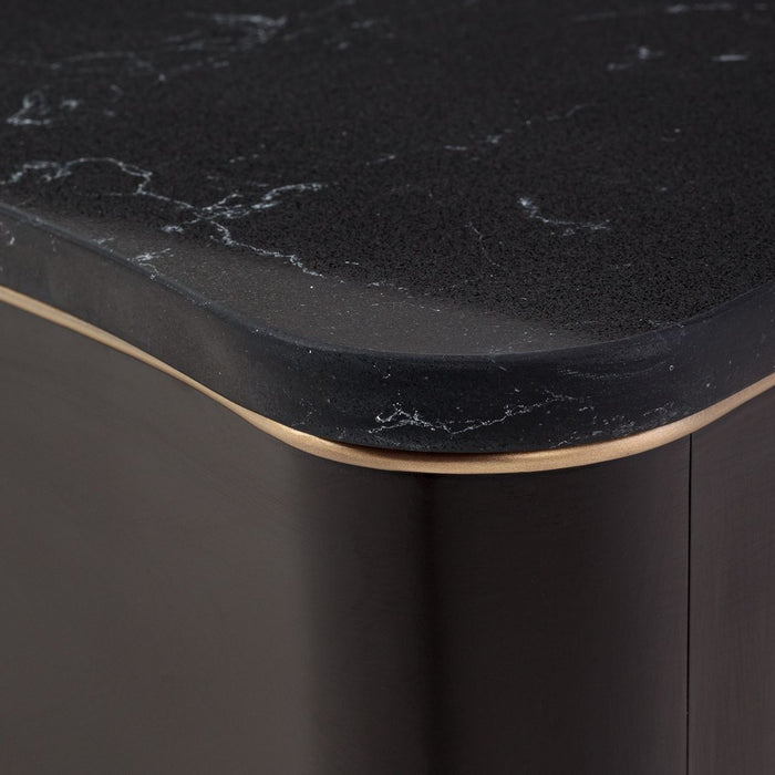 AICO Malibu Crest Rectangular Cocktail Table in Crotch Mahogany - Visions in Furniture (La Mirada, CA)