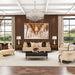AICO Malibu Crest End Table in Crotch Mahogany - Visions in Furniture (La Mirada, CA)
