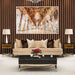 AICO Malibu Crest End Table in Crotch Mahogany - Visions in Furniture (La Mirada, CA)