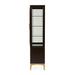 AICO Malibu Crest Display Cabinet in Crotch Mahogany - Visions in Furniture (La Mirada, CA)