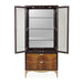AICO Malibu Crest Display Cabinet in Crotch Mahogany - Visions in Furniture (La Mirada, CA)