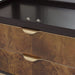 AICO Malibu Crest Display Cabinet in Crotch Mahogany - Visions in Furniture (La Mirada, CA)