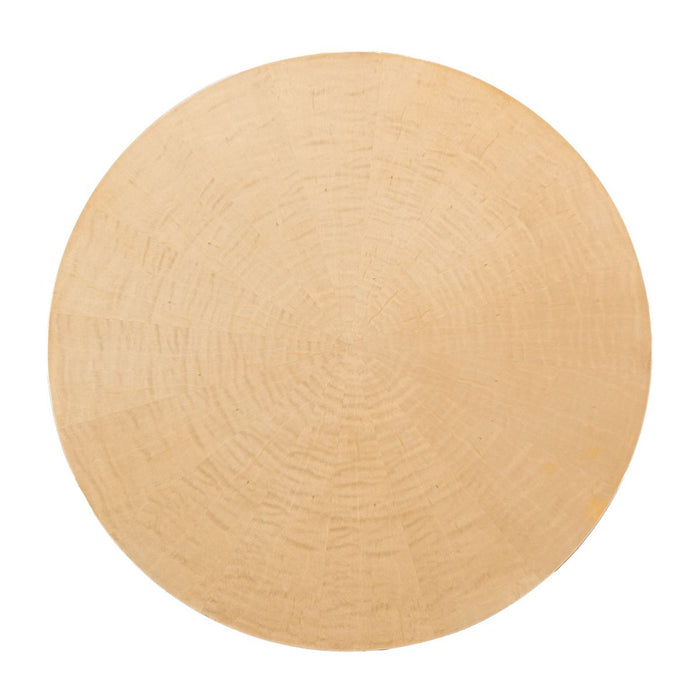 AICO Malibu Crest Round Pedestal Tea Table in Crotch Mahogany - Visions in Furniture (La Mirada, CA)