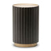 AICO Malibu Crest Round Chairside Table in Dark Espresso - Visions in Furniture (La Mirada, CA)