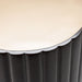 AICO Malibu Crest Round Chairside Table in Dark Espresso - Visions in Furniture (La Mirada, CA)