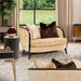 AICO Malibu Crest Round Chairside Table in Dark Espresso - Visions in Furniture (La Mirada, CA)