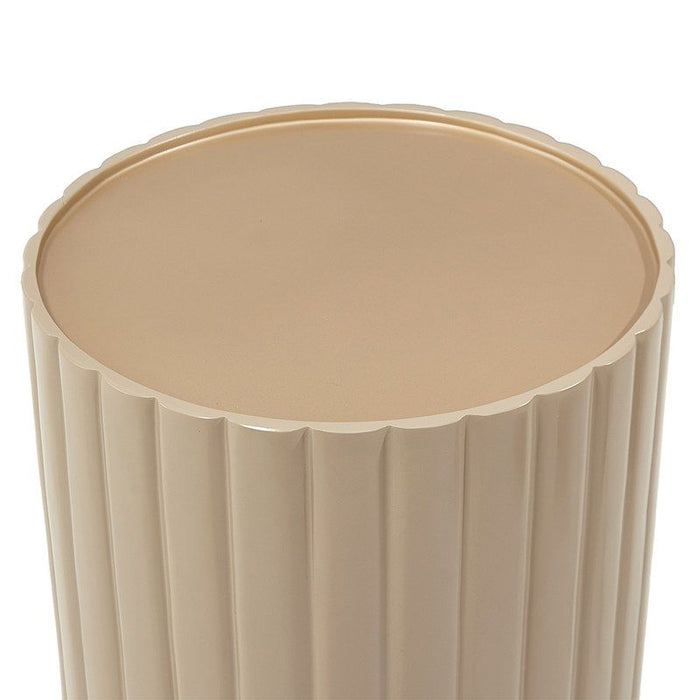 AICO Malibu Crest Round Chairside Table in Chardonnay - Visions in Furniture (La Mirada, CA)