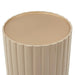 AICO Malibu Crest Round Chairside Table in Chardonnay - Visions in Furniture (La Mirada, CA)