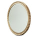 AICO Malibu Crest Oval Wall Mirror in Burnished Gold - Visions in Furniture (La Mirada, CA)