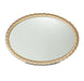 AICO Malibu Crest Oval Wall Mirror in Burnished Gold - Visions in Furniture (La Mirada, CA)